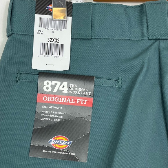 NWT Dickies 874 Original Work Pant Lincoln Green Sz 32x32 - Picture 10 of 14